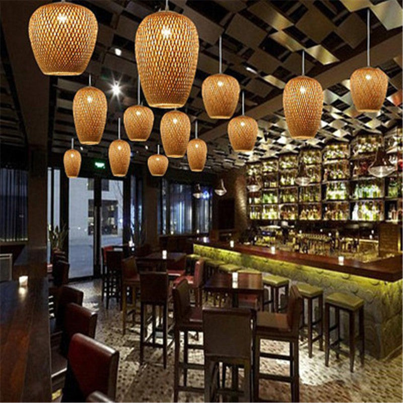 Bamboo Pendant Light for Aesthetic Interiors