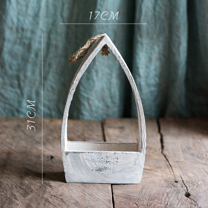 Artisan Wooden Floral Holders