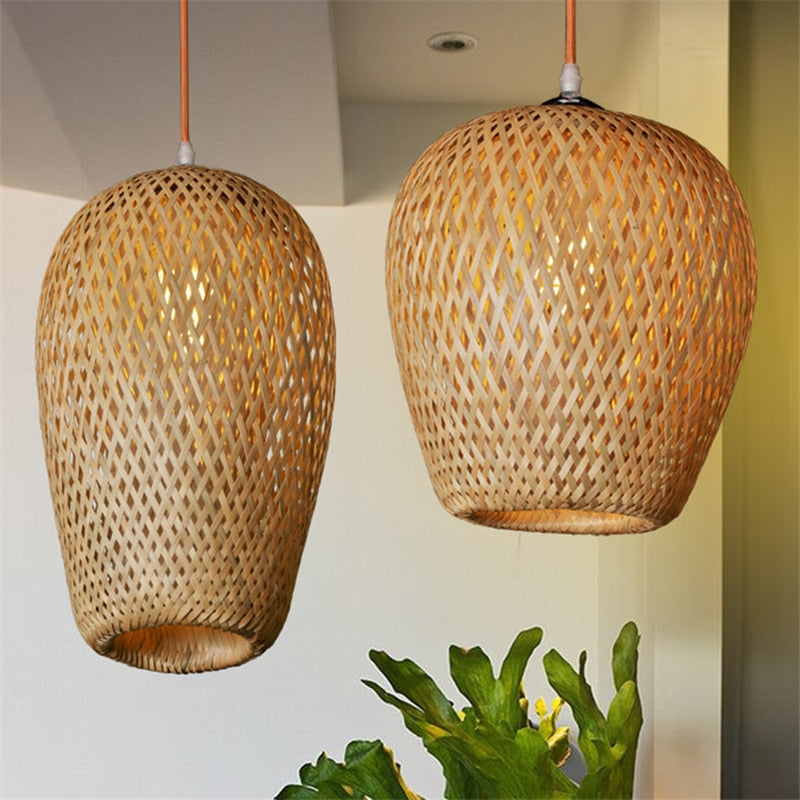 Bamboo Pendant Light for Aesthetic Interiors