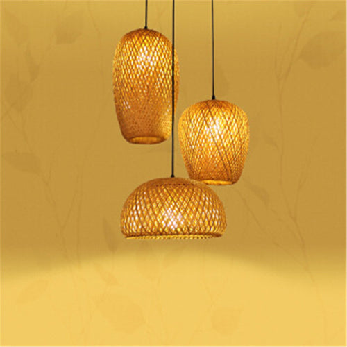 Bamboo Pendant Light for Aesthetic Interiors