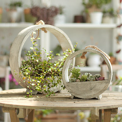 Artisan Wooden Floral Holders